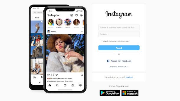Iscriversi a Instagram da PC