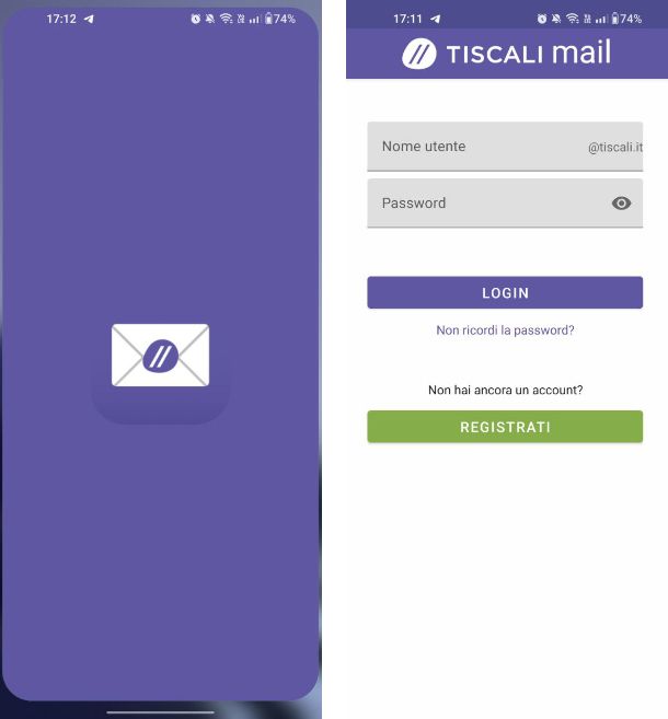 Come configurare email Tiscali su Android