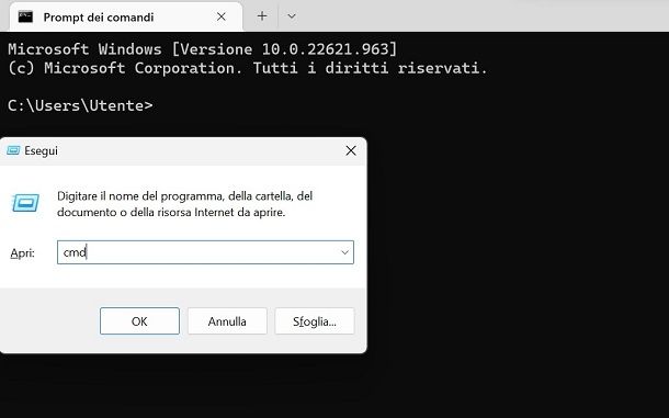 Come aprire file dal Prompt Comandi di Windows