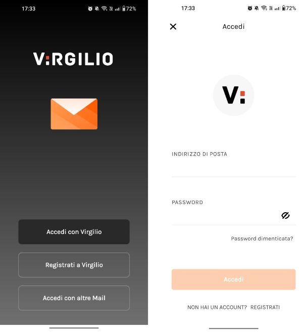 Come configurare email Virgilio su Android