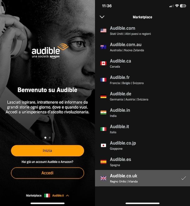 Audible inglese