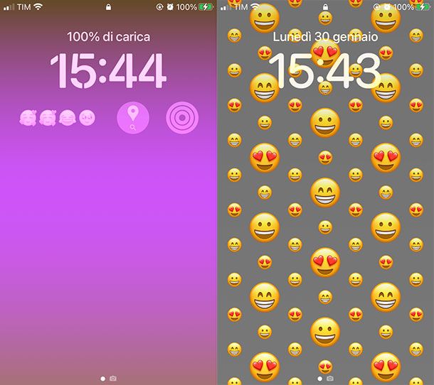 Come mettere le emoji su blocco schermo iPhone