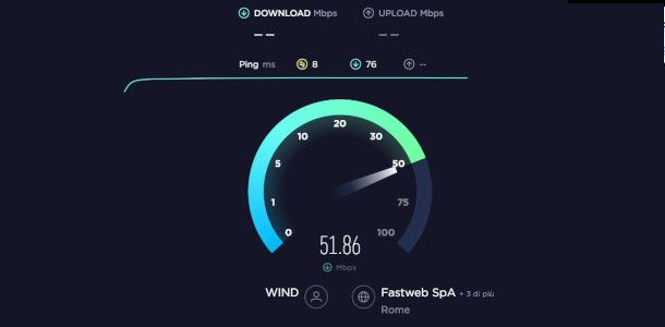 Speed Test Ookla su PC