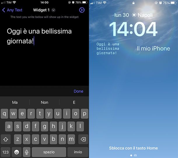 Any Text · Lock Screen Widgets