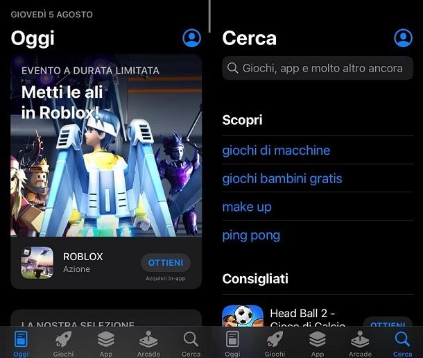 App Store giochi gratis