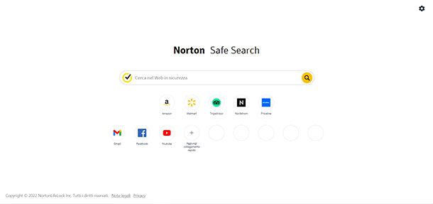 Come disattivare Norton Safe Search