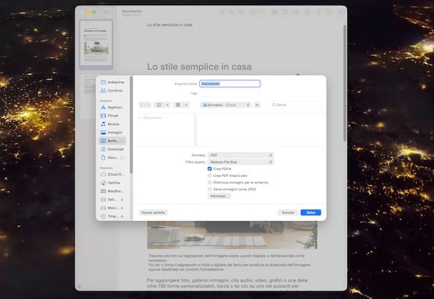Anteprima macOS