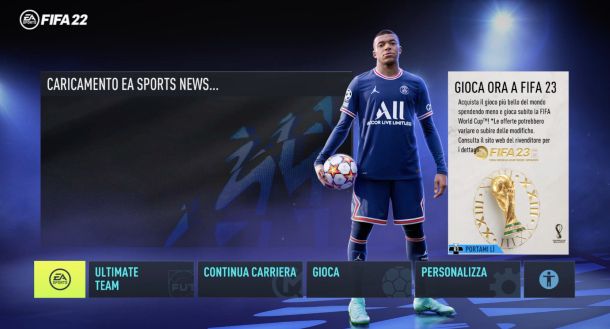 FIFA 22, banner per comprare FIFA 23