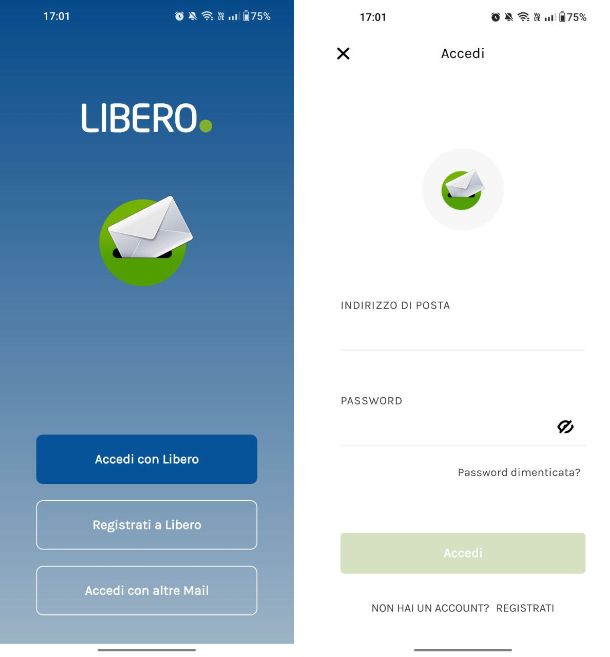 Come configurare email Libero su Android