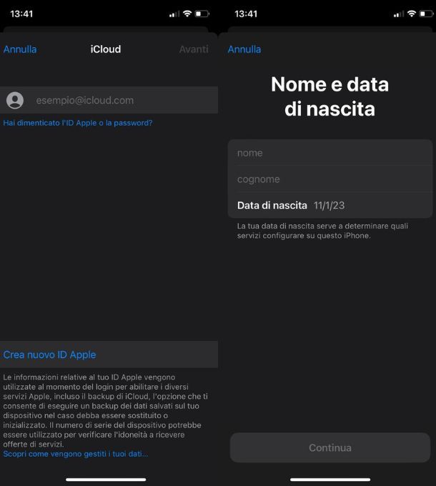 icloud mail creare