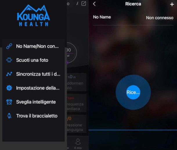 collegamento FitPro all'app Kounga su iOS