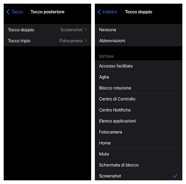 Abilitare Tocco posteriore su iPhone