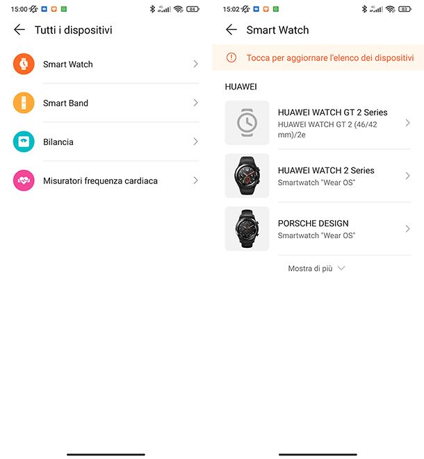 App per smartwatch Huawei