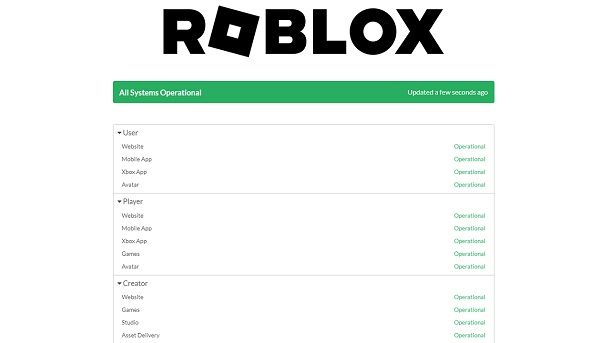 Verificare lo stato dei server Roblox