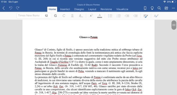 Word app per tablet