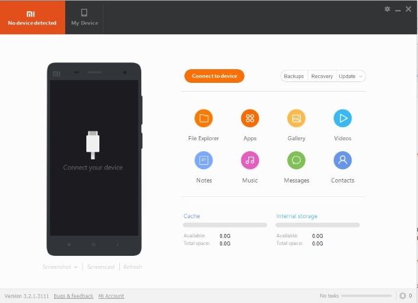 Mi PC Suite: guida, download e installazione