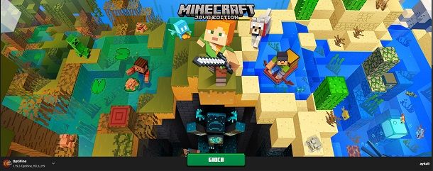 Aggiornare Minecraft Java Edition