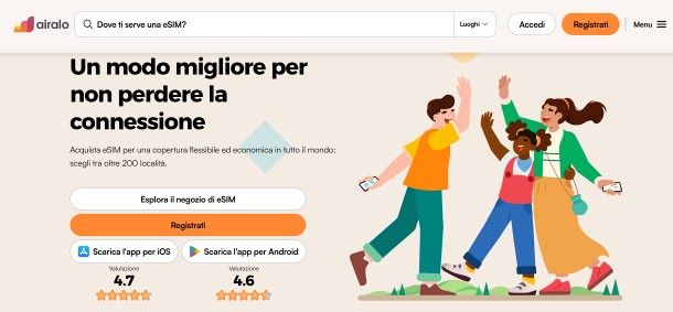 Richiedere nuova eSIM per viaggiare