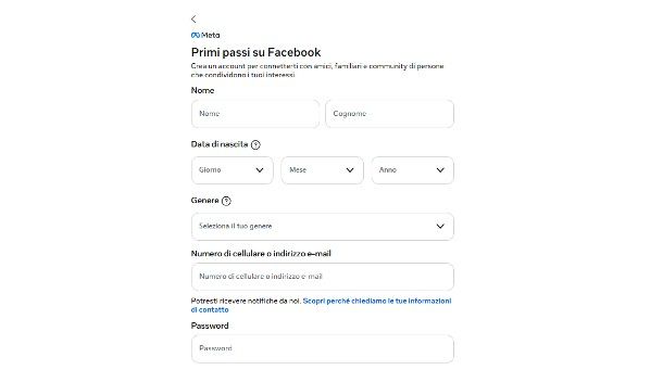 Come entrare in Facebook