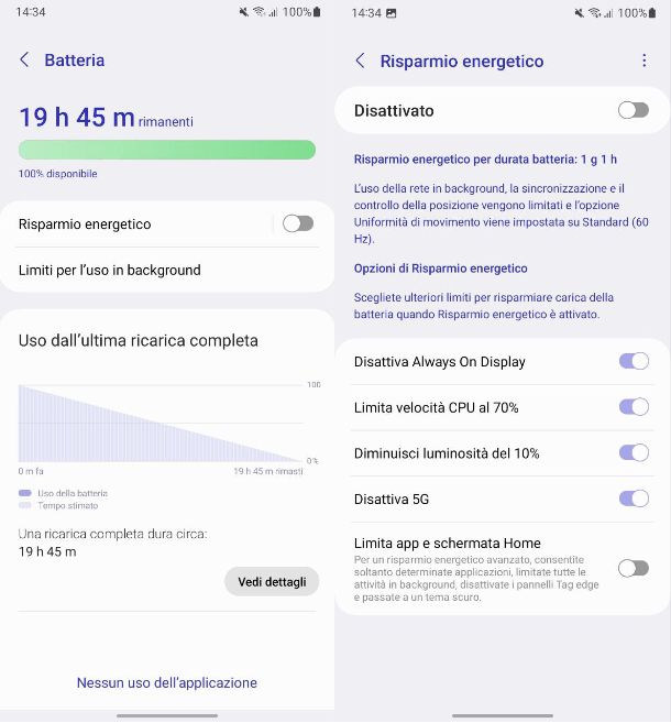 Come risparmiare batteria su Android