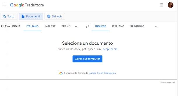 tradurre PDF con google traduttore