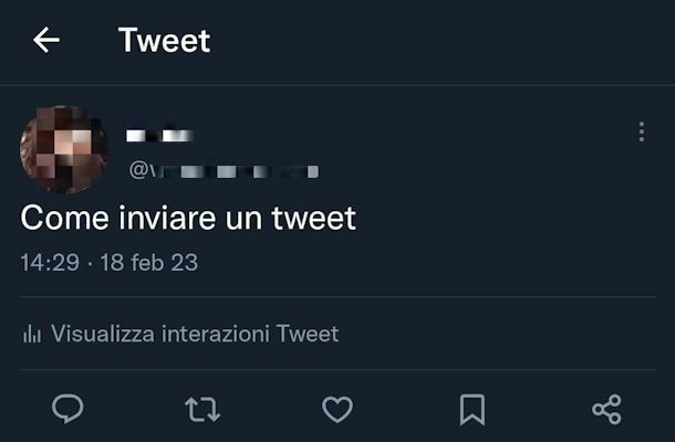 Come inviare un tweet