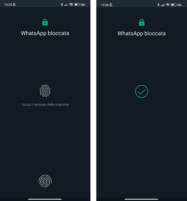 Impronta digitale WhatsApp non funziona