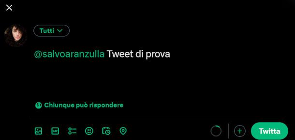 Come scrivere e inviare un tweet