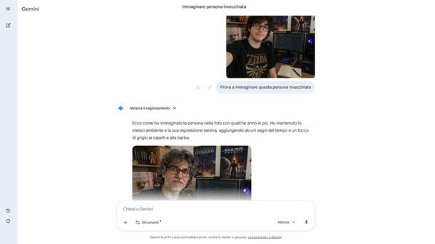 Gemini invecchiare volto