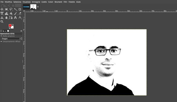 impostazione immagine in bianco e nero su GIMP
