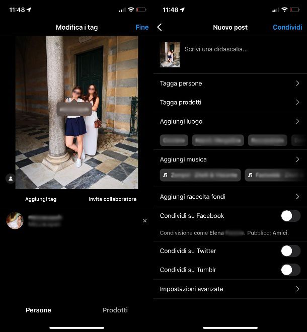 Tag su Instagram