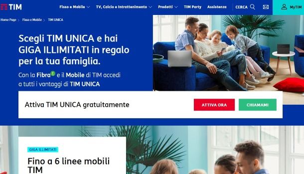 TIM UNICA Casa e mobile