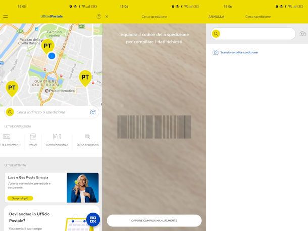 App ufficiale per rintracciare pacco Poste Italiane