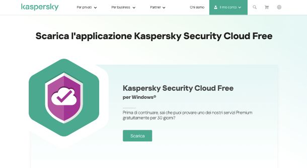 Kaspersky scaricare la versione free dell'antivirus