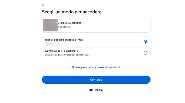 Come entrare in Facebook se ho dimenticato la password
