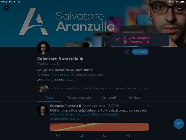 Come funzionano Follower e Following