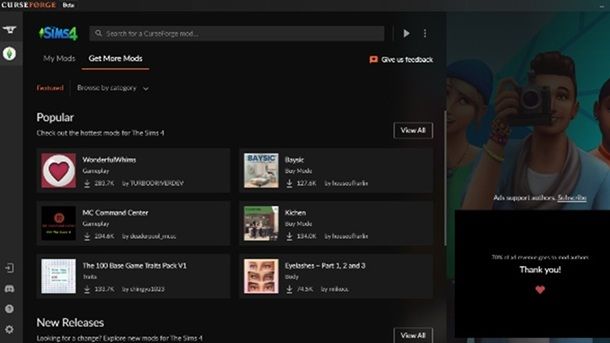 Come installare le mod con CurseForge