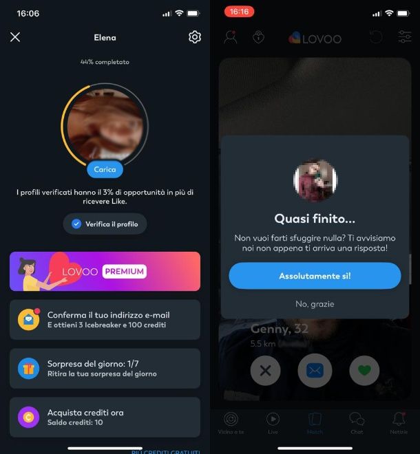 Screenshot App Lovoo