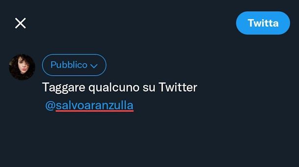 Come inviare un tweet a qualcuno