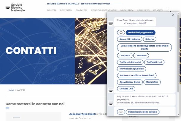 Sito Servizio Elettrico Nazionale