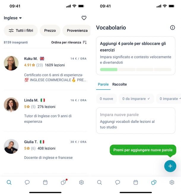 App per corsi di inglese