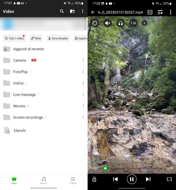 Altre app per vedere video