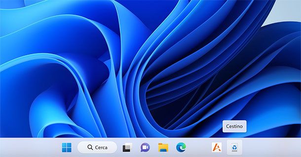 Come aggiungere cestino alla barra delle applicazioni Windows 11