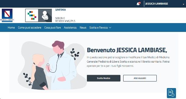 Come cambiare pediatra online: Campania