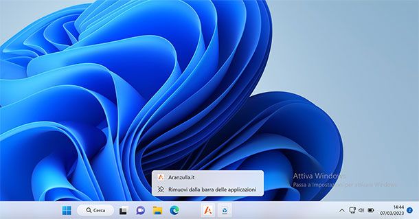 Come aggiungere un sito alla barra delle applicazioni Windows 11