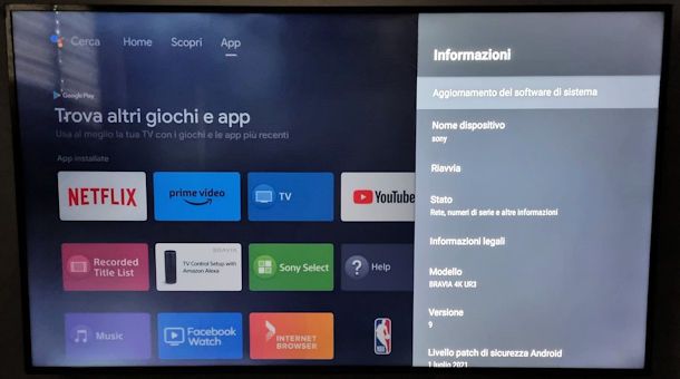 Come aggiornare Android su Smart TV