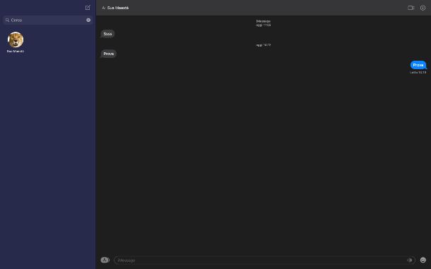 Messaggi su Mac