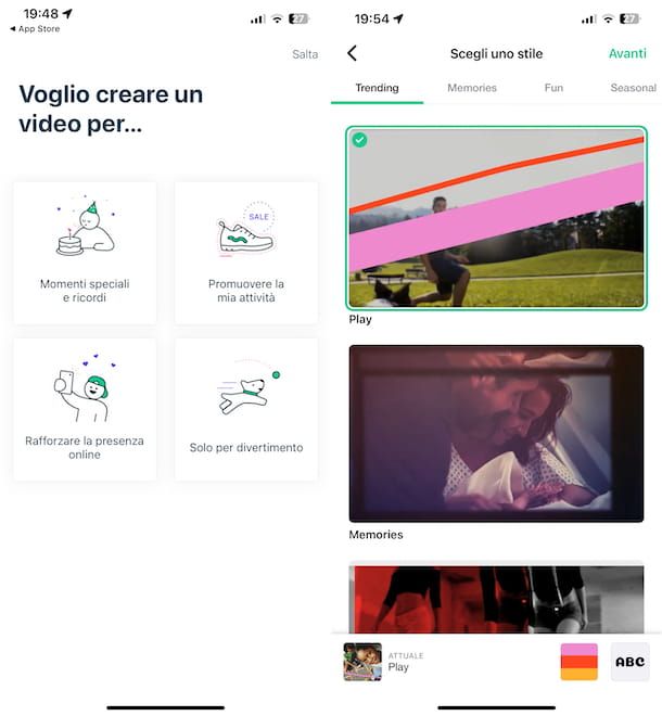 App per registrare video con filtri