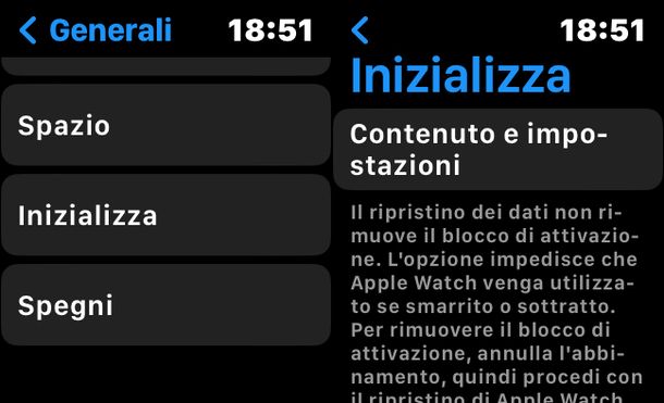 Ripristinare Apple Watch senza iPhone