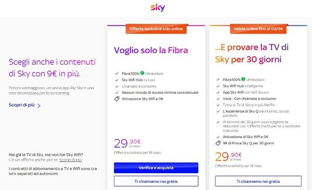 Sky Wifi e Q